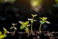 Plant Grow In Soil Background Product Image 1