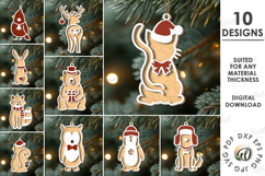 Christmas Tree Ornaments Bundle Laser Cut. Animals SVG Product Image 1