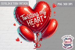 Valentine Quote Symbol Love Sublimation Design PNG Heart Product Image 1