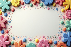 Colorful Decorative Frame Background Wallpaper Product Image 1