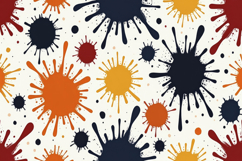 Colorful Paint Splatters Background Wallpaper Product Image 1