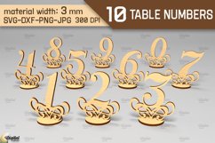 Table Numbers SVG Bundle. Wedding Table Numbers Laser Cut Product Image 1