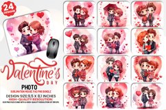 Valentine's Day Photo Sublimation Mouse Pad PNG Bundle Product Image 1