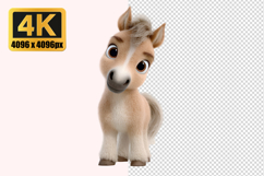 Cute Baby Horse Transparent PNG Product Image 1