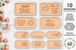 Mother&#039;s Day Decorative Tray Laser Cut Bundle. Jewelry Plate Product Image 1