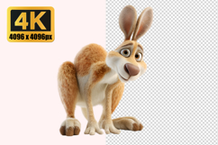 Cartoon Kangaroo Transparent PNG Product Image 1