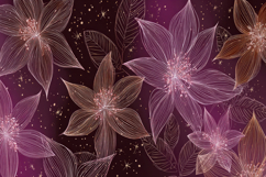 Abstract Flowers Art Background Wallpaper Product Image 1
