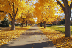 Autumn Track Background Wallpaper Product Image 1