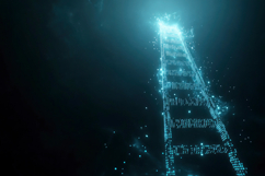 Digital Stairs Background Wallpaper Product Image 1