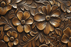 Metal Flowers Background Wallpaper Product Image 1