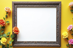 Flowers Frame Background Wallpaper Product Image 1