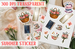 Summer sticker Cute flowers Love Picnic Beach Spring Product Image 1