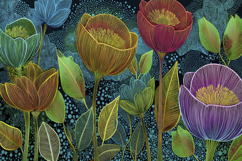 Flowers Art Background Wallpaper Product Image 1