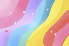 Rainbow Gradient Curves Background Wallpaper Product Image 1