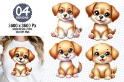 Cute Dog Clipart PNG, Pet Sublimation Design Product Image 1