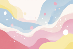 Abstract Pastel Waves Background Wallpaper Product Image 1