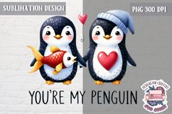 Valentine Love Animals Cute Quote Sublimation Design PNG Product Image 1