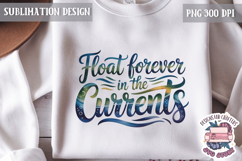 Summer Beach Sea Quote Watercolor Sublimation PNG Product Image 1