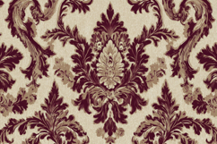 Red and Beige Damask Patterned Background Wallpaper Product Image 1