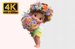 Adorable Baby Fairy Transparent PNG Product Image 1