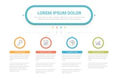 Flowchart with 4 Elements Product Image 1