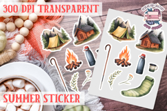 Summer sticker Cute flowers Love Picnic Beach Spring Product Image 1