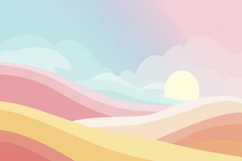 Abstract Colorful Waves Background Wallpaper Product Image 1