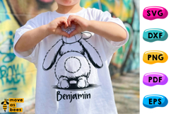Bunny Svg, Png, Kids Design, Boy Easter Shirt Svg Product Image 1