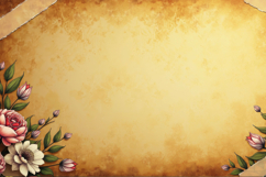 Vintage Floral Border Background Product Image 1