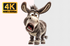 Expressive Face Donkey Transparent PNG Product Image 1