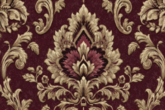 Ornate Gold Floral Patterns Background Wallpaper Product Image 1