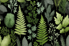 Green Leaves Pattern Background Product Image 1