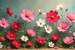 Colorful Field Of Flower Background Product Image 1