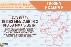 Easter Layered Decor SVG Bundle. 3D Easter Laser Cut Product Image 2