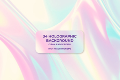 Holographic Wavy Background Product Image 1