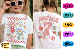 I Was 6 Now I'm 7 SVG, PNG, Boy, Girl Seventh Birthday Shirt Product Image 1