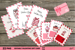 Editable Valentine Gift Card Bundle PNG Product Image 1