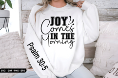 Joy comes in the morning - Christian Sleeve T-Shirt Design Product Image 3