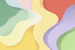 Colorful Waves Background Wallpaper Product Image 1