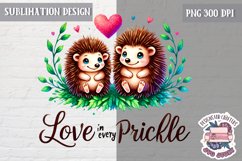 Valentine Love Animals Cute Quote Sublimation Design PNG Product Image 1