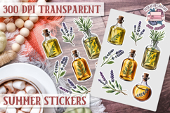 Summer sticker sheet Beach Scrapbook PNG Flowers Vibe Product Image 1