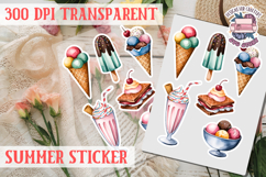 Summer sticker Cute flowers Love Picnic Beach Spring Product Image 1