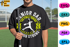 Softball Senior Dad Svg, Png, Class Of 2026, Finish Strong Product Image 1