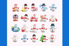 Adorable 3D Snowman Illustrations Product Image 2