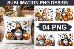 Halloween Gnome - Pillow Sublimation PNG Design Product Image 1