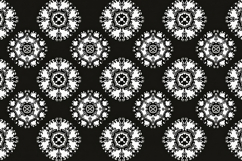 Black White Floral Pattern Background Product Image 1