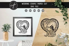 Couple wedding Svg, woman in dress svg, wedding dress Product Image 2