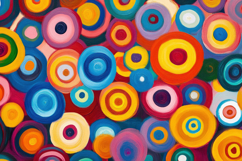 Colorful Circles Art Background Wallpaper Product Image 1