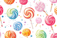 Lollipop Pattern Background Wallpaper Product Image 1