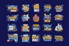 3D New Year Sale Banner Bundle Product Image 2